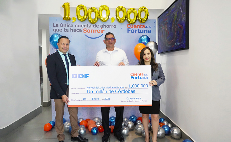 BDF Premia al Ganador del C$ 1,000,000 de Cuenta de la Fortuna